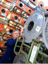 De aluminium-chroombobijnen bij Liebaert.David Stockman