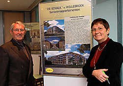 Rudolf Van den Heuvel en Christine Wallyn zijn fier op hun nieuwe woonproject. Eddy Van Ranst