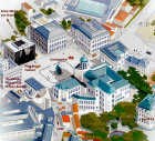 Het Koningsplein in Brussel, met links het Magrittemuseum.<br>Ingezonden beeld