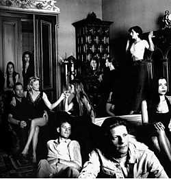 'The minds of Helena Troubleyn', met rechts voorraan Jan Fabre, 1989. Helmut Newton<br>