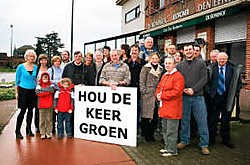 Hou de Keer groen, vragen de buurtbewoners. Een industriezone hoort daar niet thuis, vinden ze. Koen Fasseur<br>