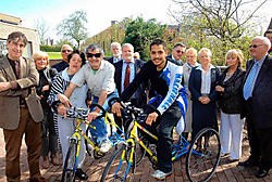 Bewoners van het volwassenentehuis Ter Linde mogen als eerste gebruik maken van de nieuwe uitleendienst voor driewielfietsen. Yvan De Saedeleer