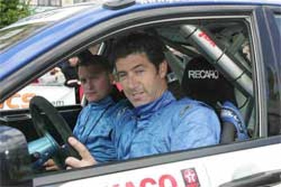 Rally van Wallonië met Patrick Snijers als startnummer 1