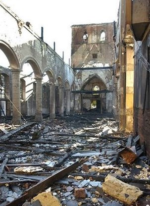 Kerk van Galmaarden verwoest door brand
