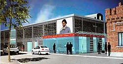 In het ontwerp krijgt het station twee fronten met onder meer plaats voor winkels en kantoren. foto's repro carol verstraete<br>