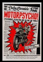 'Motorpsycho' gaat over een bende op hol geslagen motorrijders. if