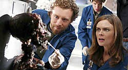 Emily Deschanel als de forensisch antropologe Temperance Brennan in 'Bones'. rr<br>