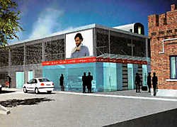 In het ontwerp krijgt het station twee fronten met onder meer plaats voor winkels en kantoren.repro Carol Verstraete<br>