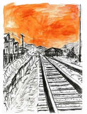 ‘Man on a bridge', 2007. Bob Dylan<br>