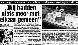 Dat Francine Van Goidsenhove door haar echtgenoot werd gewurgd en aan stukken gezaagd, is het gerecht te weten gekomen dankzij de kanarie van de buurvrouw (zie artikel hieronder: Detail doet dader de das om).<br>Archief corelio<br>
