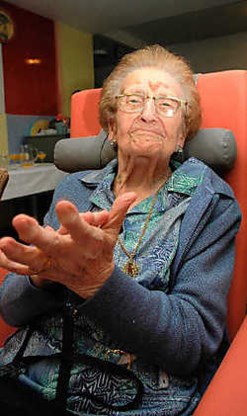 Met haar 106 jaar is Valentina de oudste Izegemse ooit. Frank Meurisse