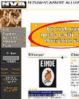 De website van de N-VA suggereert het einde zoals in een album van Suske & Wiske.rr<br>