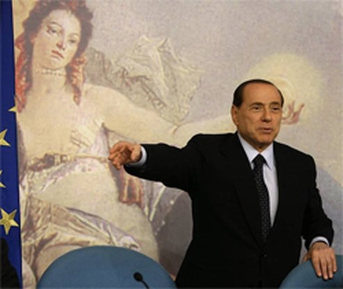 Berlusconi censureert tepel
