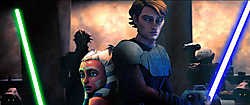 Nu in de bioscoop, straks ook als televisieserie: 'Star wars' als animatiereeks. rr<br>