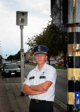 Politiecommissaris Johan Wonnink: 'Meer snelheidscamera's en intensieve Wodca-controles.' kf