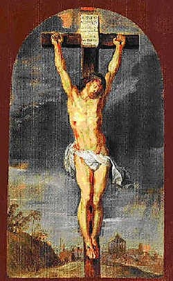 De 'Christus aan het kruis' ging verloren, dachten de Rubens-specialisten.<br> if<br>