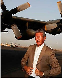 Pieter De Crem (CD&V) in Kandahar. De minister krijgt zware kritiek te slikken. belga<br>