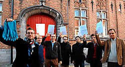 De CD&V-jongeren vragen aan schepen Van Volcem betaalbare woningen voor jonge Bruggelingen.Michel Vanneuville<br>