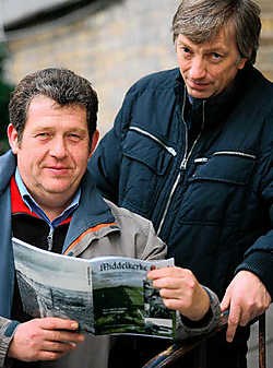 Jean-Marie Barra en Marc Constandt goten het verhaal van de Duitse soldaat en Middelkerke in een nieuwe publicatie. Peter Maenhoudt