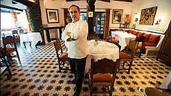 Ferran Adria in zijn restaurant El Bulli in Cala Montjoi, aan de Costa Brava. photo news<br>