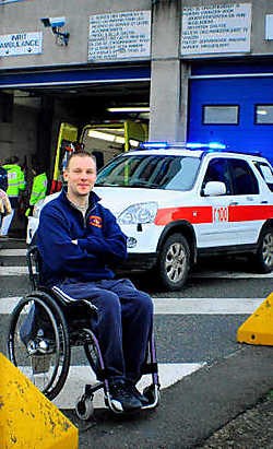 Spoedverpleger Guy De Bondt wil opnieuw gaan werken.<br>Jan Van der Perre/GVA
