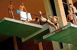Het huidige Olympiazwembad kan dienen als sporthal, wanneer er een nieuw olympisch zwembad komt. Michel Vanneuville<br>