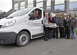 De wagen, een Renault Traffic, werd helemaal ingericht volgens de strengste hygiënische normen en kost zo'n 26.000 euro. Frank Meurisse<br>