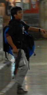 Een van de Mumbai-terroristen<br> in het Victoria-treinstation.rtr<br>