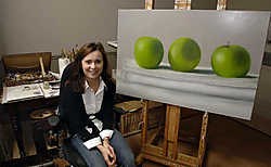 Martine Van de Walle: 'Ik gebruik de technieken van deze oude meesters om zo dicht mogelijk de realiteit te benaderen, maar dan in een moderne compositie.' Paul De Malsche