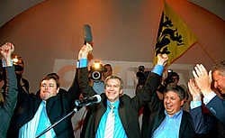 Het programma waarmee is CD&V/N-VA nog de laatste federale verkiezingen won, is verre van gerealiseerd. mh<br>
