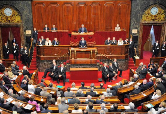 De laatste keer dat een Franse president het verzamelde parlement toesprak, was in 1873.reuters