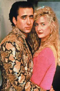 Nicolas Cage en Laura Dern in 'Wild at heart'.