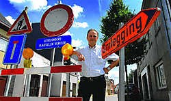 'Alle verkeersdrempels en -heuvels in de Hoogstraat worden verwijderd', zegt schepen van Openbare Werken Jan De Nul. Yvan De Saedeleer