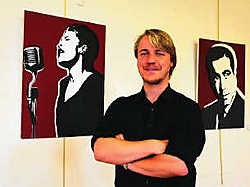 Kunstenaar Karel Linseele liet zich vooral inspireren door strips. mm