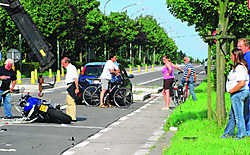 De Botermelkstraat en de Oudenaardsesteenweg werden geruime tijd afgesloten voor het verkeer. Het parket kwam ter plaatse om de omstandigheden te reconstrueren. Herman De Wit