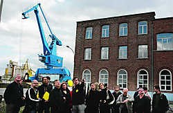 De Blauwe Kraan wordt voor de Acec-site én voor de nieuwe woon-, werk- en winkelwijk die er verrijst, ongetwijfeld een blikvanger én een baken. gia
