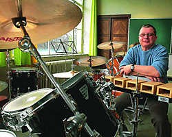 Directeur Peter Savenberg van de muziekacademie Alsemberg: slachtoffer van het succes. Yvan De Saedeleer