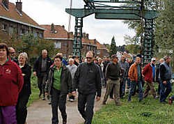 De oude Zeebergbrug dient als entree.Jos Laeremans
