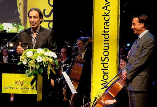 Alexandre Desplat (links) viel twee keer in de prijzen, Andy Garcia (rechts) keek goedkeurend toe. rr