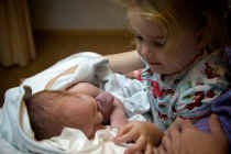 Zoon Arthur en dochter Eline. vrt