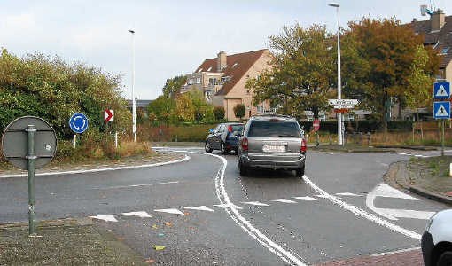 Een foutieve wegmarkering in Herentals bracht veel wagenbestuurders in de war. Marc Peeters