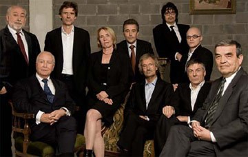 De juryleden van De Slimste Mens