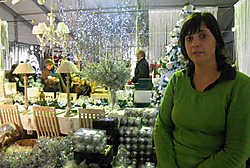 Kristien Stragier leeft het hele jaar door in kerstsfeer: 'Maar het verveelt zeker niet.' Arne Vansteenkiste