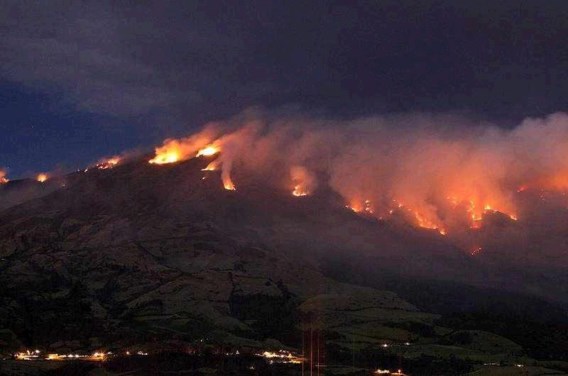 FOTO: vulkaanuitbarsting in Colombia