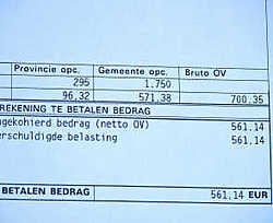 Voor een huis met een kadastraal inkomen van 899 euro betalen Hammenaren een gemeentelijke onroerende voorheffing van 571,38 euro.jvdv