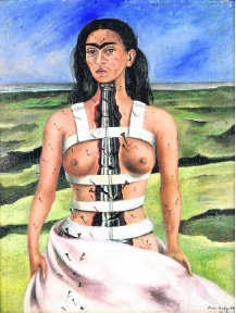 'De gebroken zuil' van Frida Kahlo uit 1944. Museo Dolores Olmedo