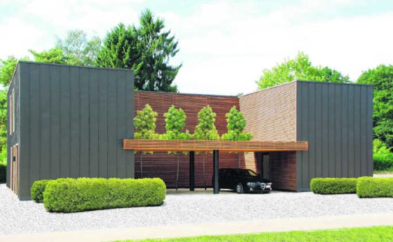 Deze villa is gebouwd volgens de principes van de houtskeletbouw. Voordeel van werken met hout, is dat het geen warmte opslaat, zodat je in huis snel de gewenste temperatuur krijgt. kijkwoning oscar v