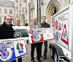 De school met het beste idee rond verkeersveiligheid, kan een zogenaamd 'mobiel verkeerspark' winnen. Michel Vanneuville