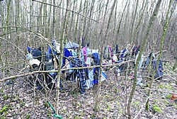 In dit kamp 'woont' de 57-jarige man.bkh