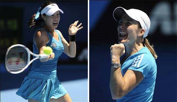 Justine Henin donderdagochtend vroeg tegen Jie Zheng